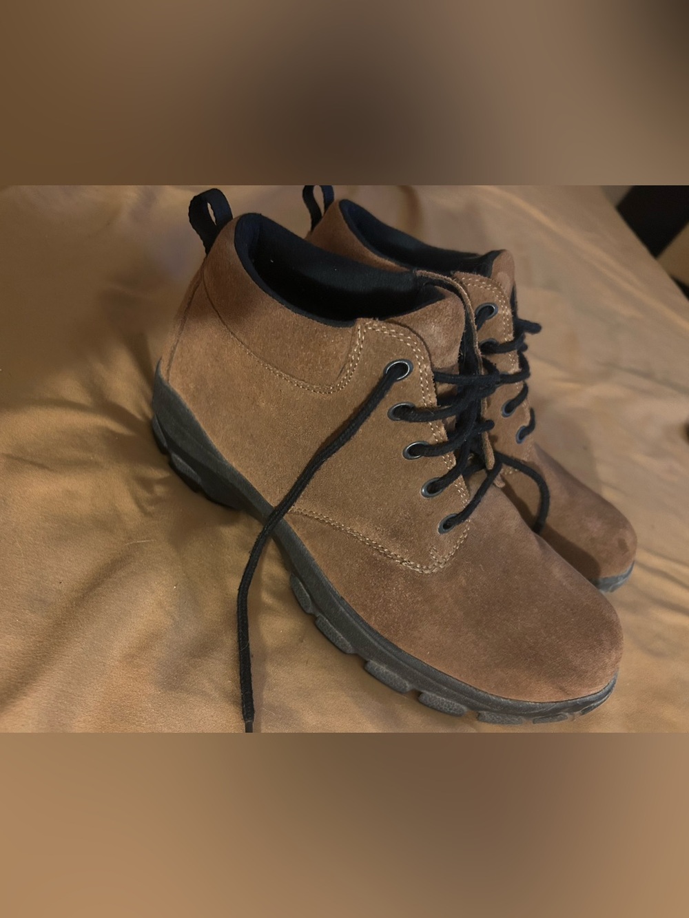 Lands End Brown Chukka Ankle Boots 8